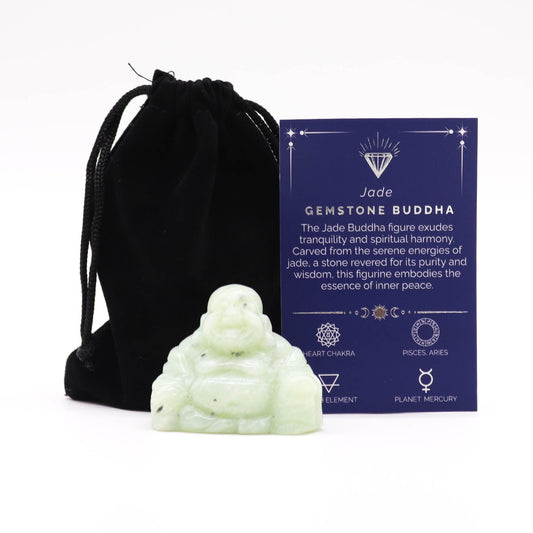 Großer Edelstein-Buddha – Jade 50×40×20 mm