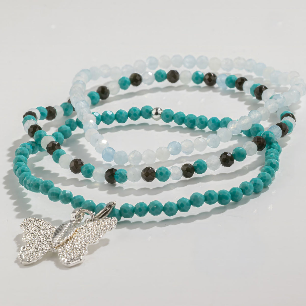 Edelstein-Armbandset Endless Ocean – 3-teilig, Nymph