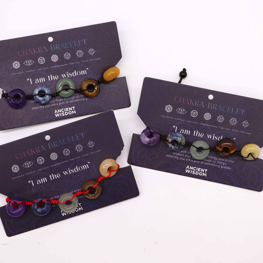 Chakra-Armband mit Kugelperlen