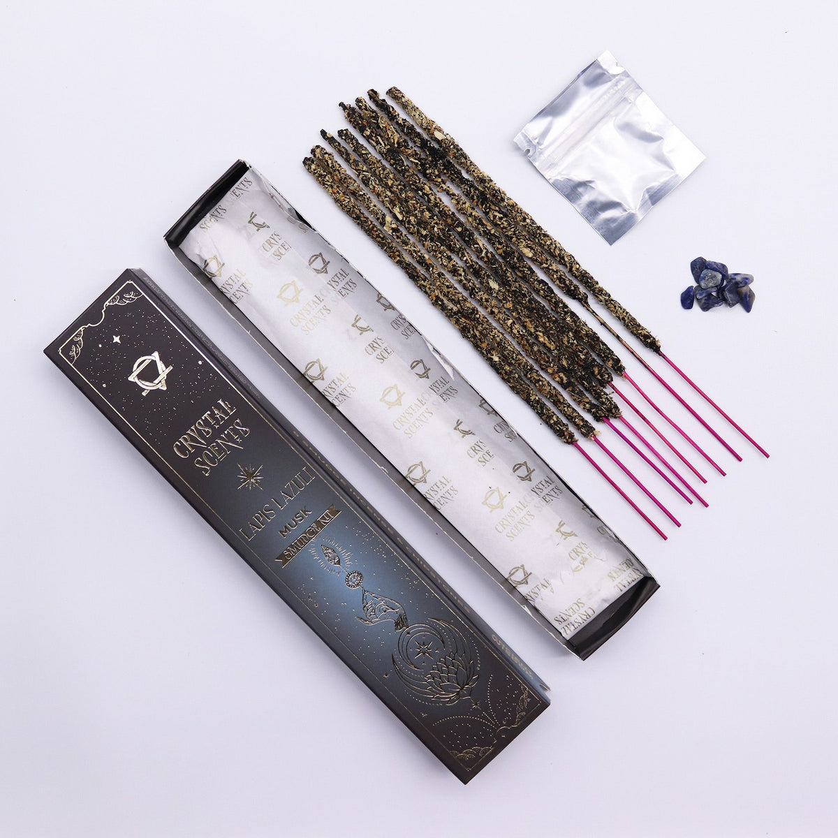 Räucherstäbchen Lapis Crystal Scents – Moschus