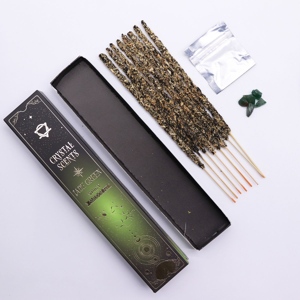 Räucherstäbchen Jade Crystal Scents – Würzig