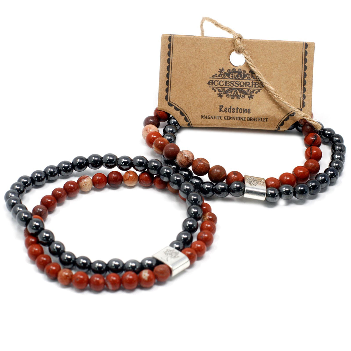 Magnetisches Redstone-Armband – Edelsteinperlen