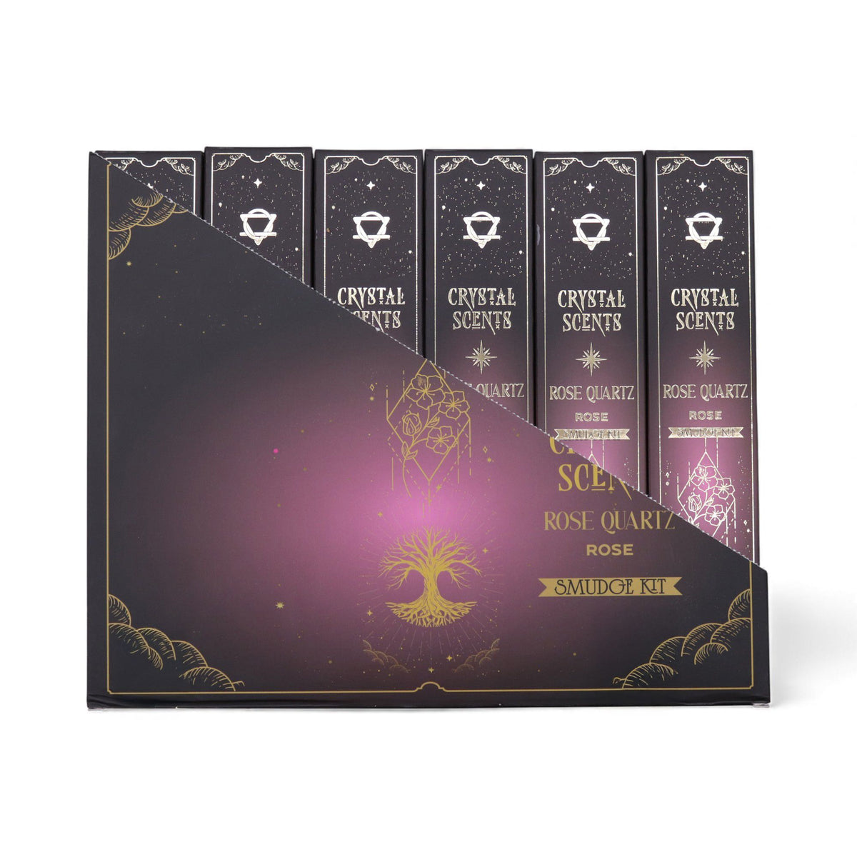 Räucherstäbchen Rosenquarz Crystal Scents – Rose