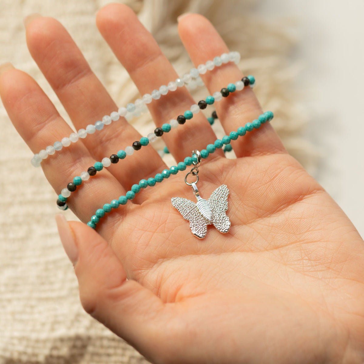 Edelstein-Armbandset Endless Ocean – 3-teilig, Nymph