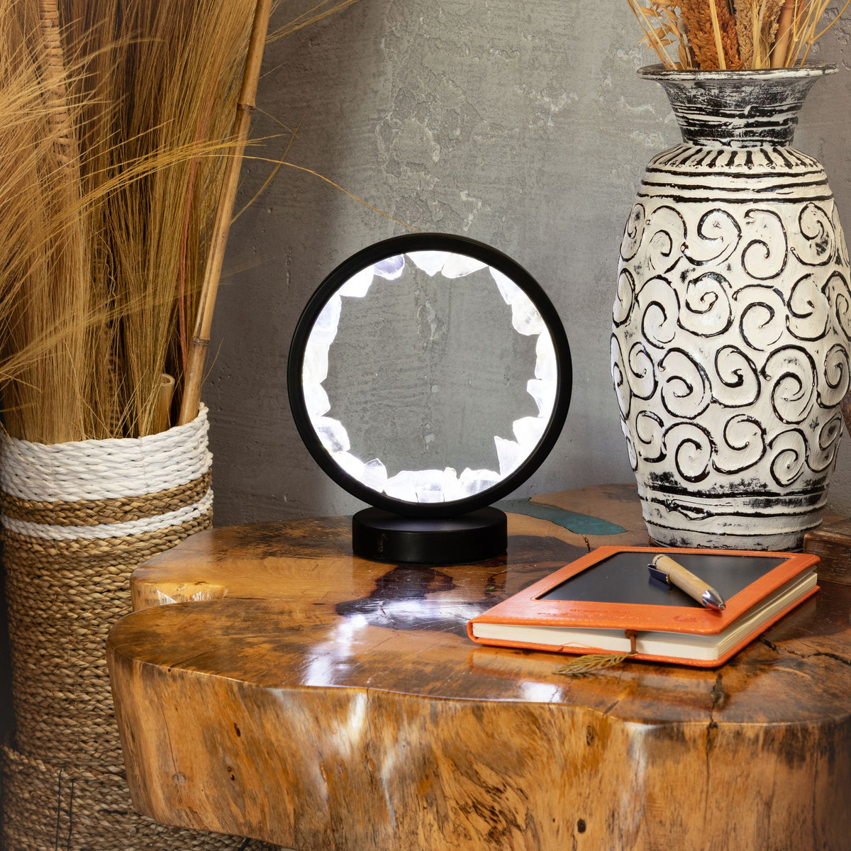 Edelstein Halo Lampe – Zen Mind – Bergkristall