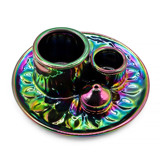 Palo-Santo- & Smudge-Halter – Mandala Metallic Rainbow