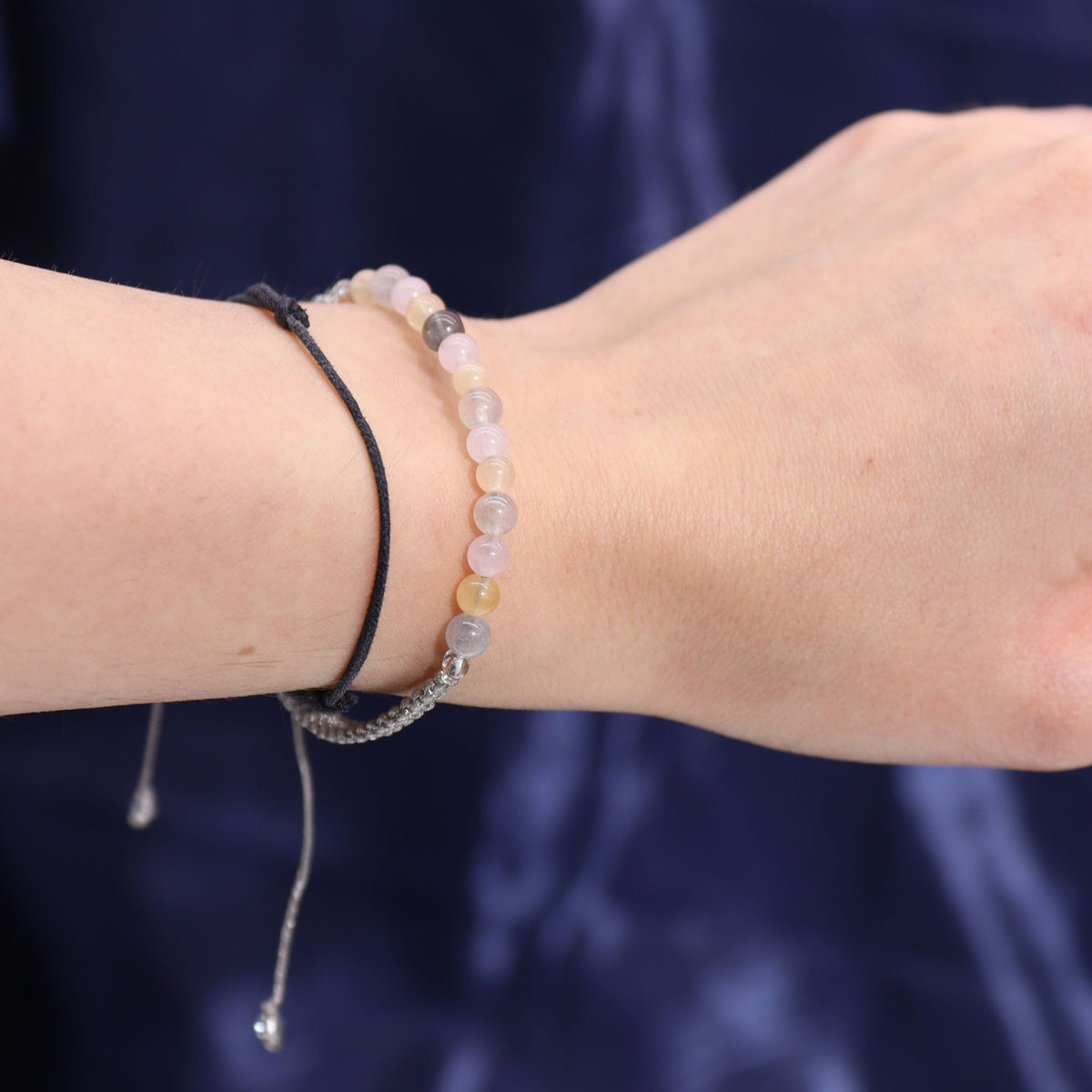 Sternzeichen Kristallkerze mit Edelstein-Armband – Zwillinge