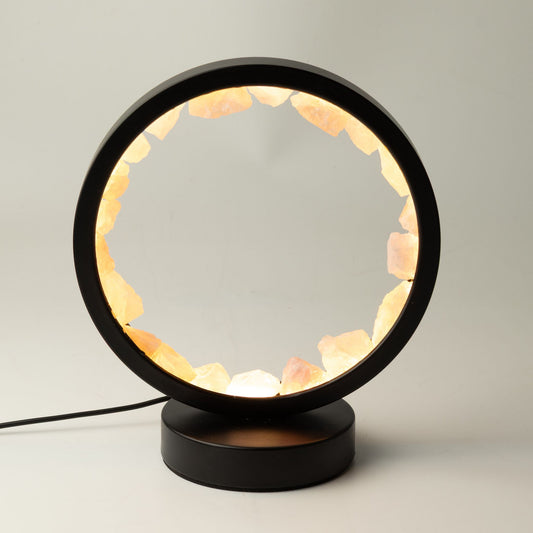 Edelstein Halo Lampe – Zen Body – Rosenquarz