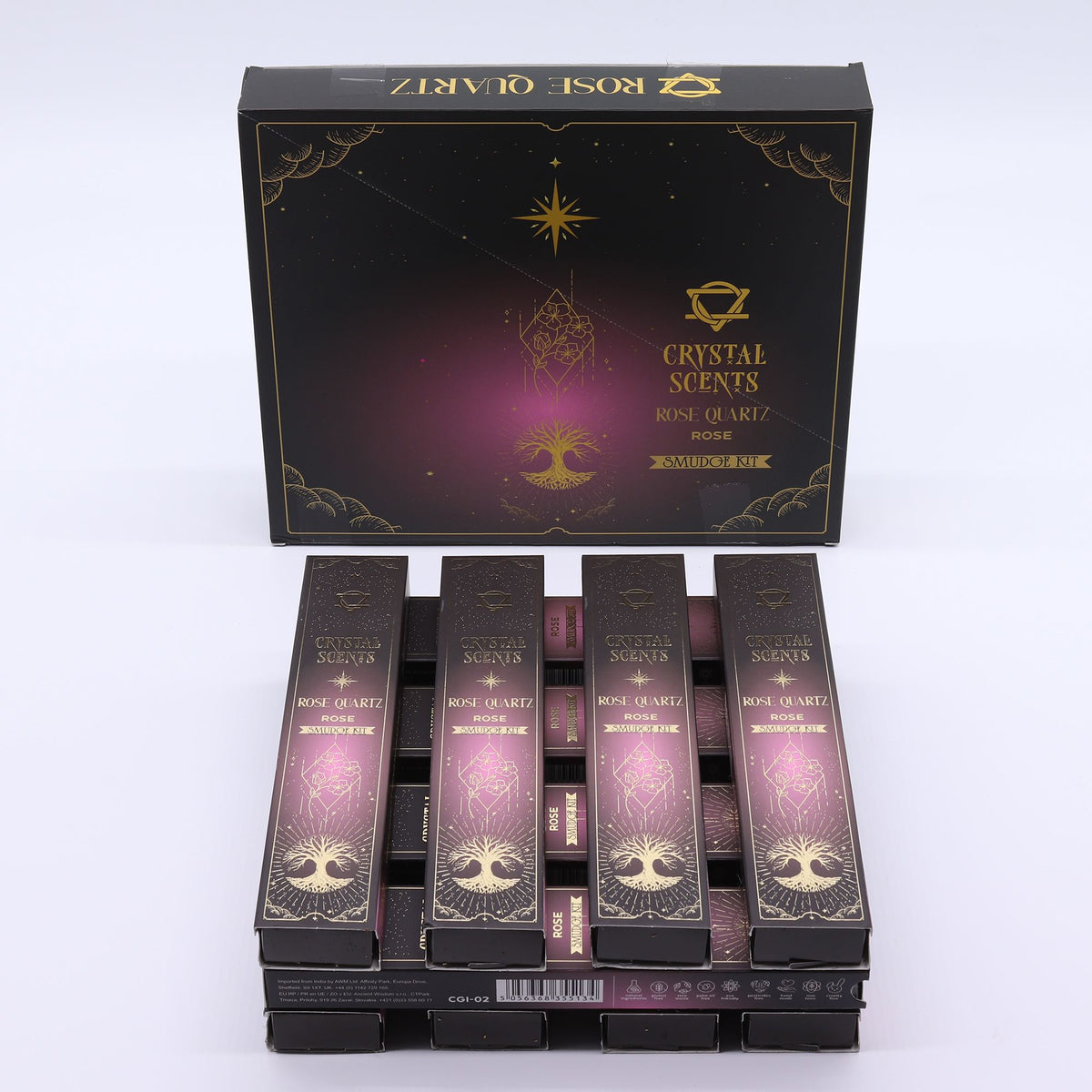 Räucherstäbchen Rosenquarz Crystal Scents – Rose