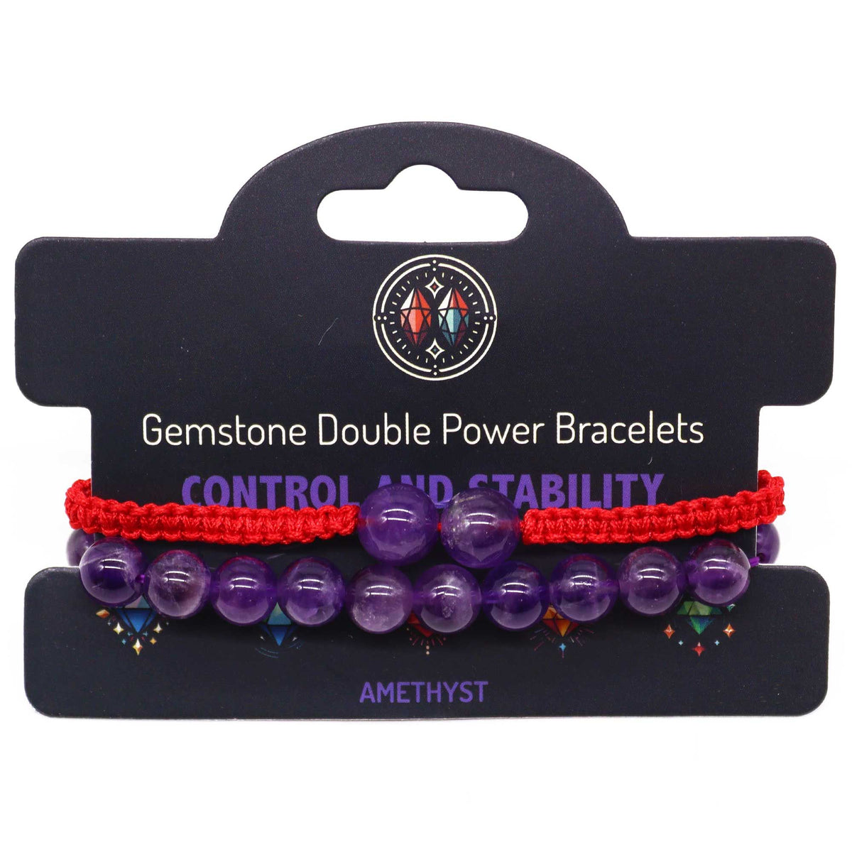 Doppel-Power-Armband Amethyst