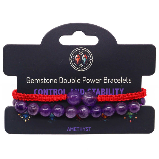 Doppel-Power-Armband Amethyst