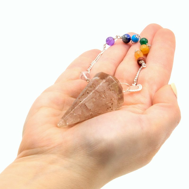 Orgonit Chakra Pendel – Rosenquarz