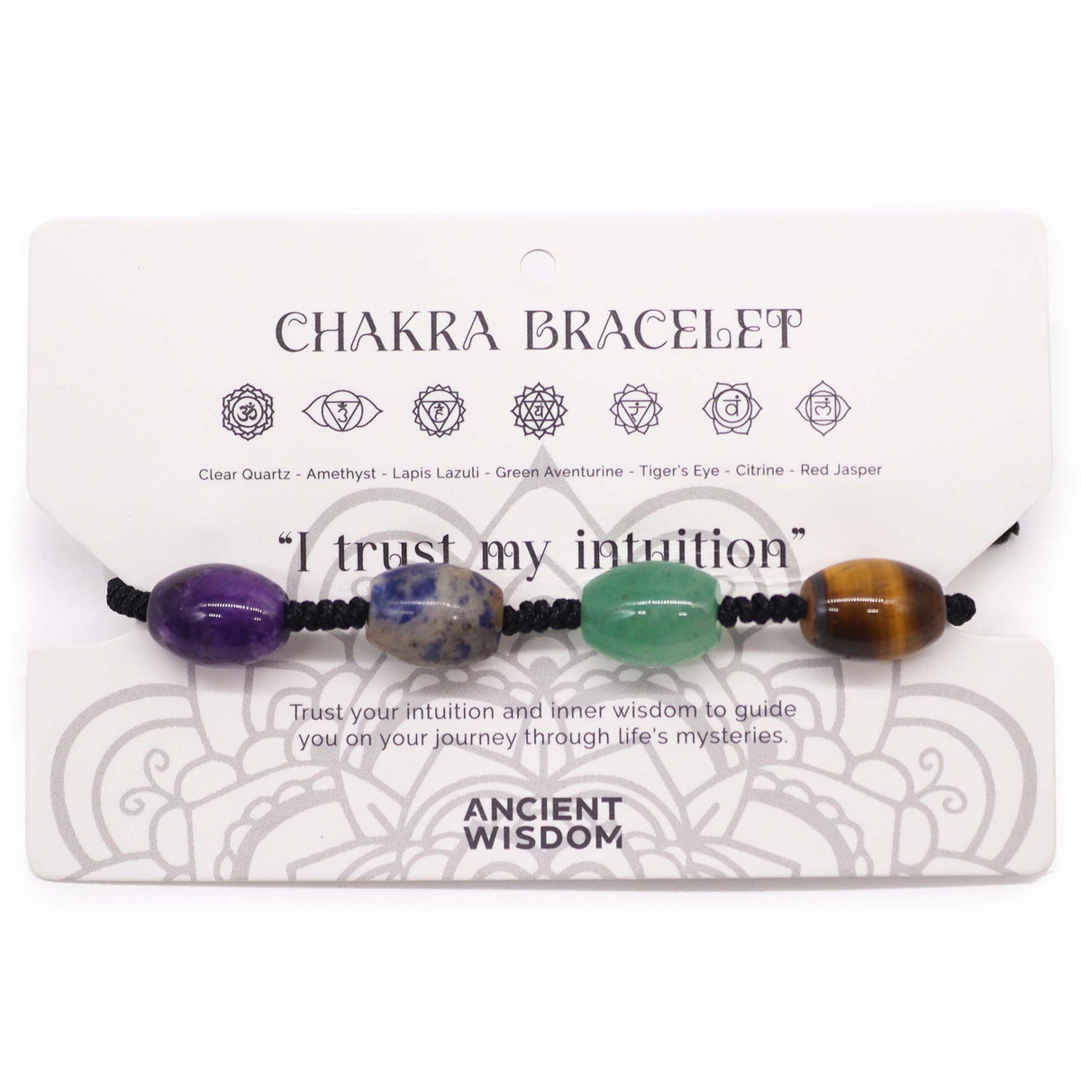 Chakra-Armband mit Perlen