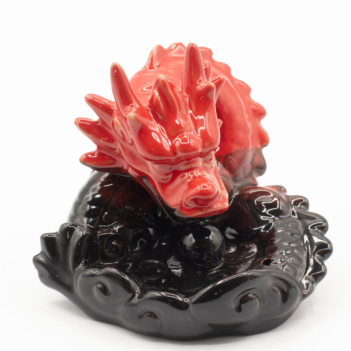 Rückfluss-Räuchergefäß Roter Drache – klein