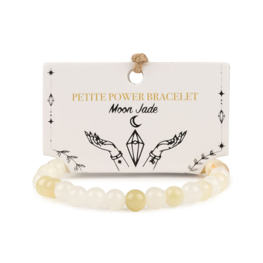 Moon Jade-Armband Petite – 6 mm Perlen, 17 cm