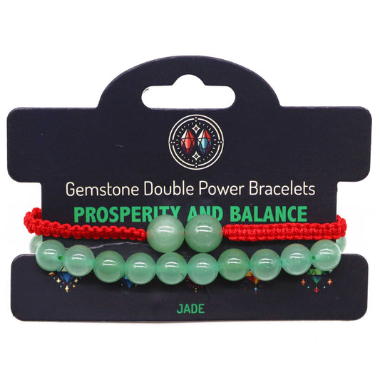 Doppel-Power-Armband Jade